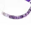Natural Amethyst Faceted Wheel Tyre Flat Heishi Beads Strand Length 3 Inches and Size 6mm approx. Pronounced AM-eth-ist, this lovely stone comes in two color variations of Purple and Pink. This gemstones belongs to quartz family. All strands are best quality and hand picked. 